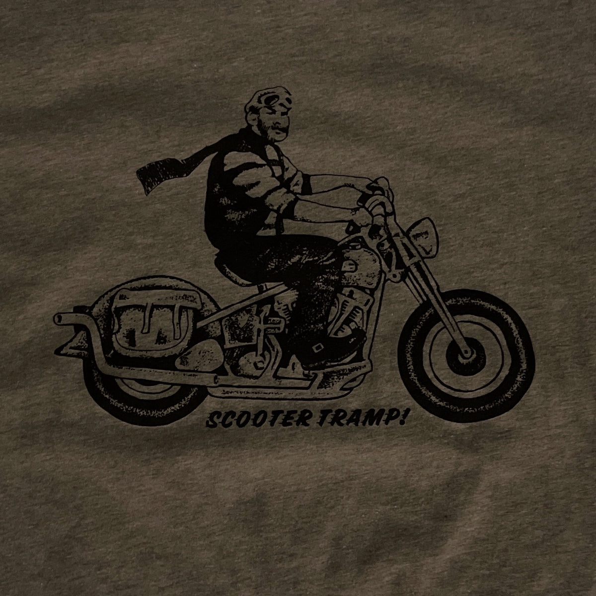 A "CHINO / SCOOTER TRAMP / THE WILD ONE" TSY TEE T-SHIRT, GREY HEATHER
